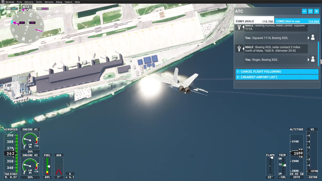Flight simulator